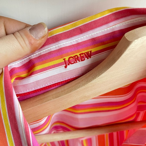 J. Crew Striped Orange and Pink Button Down Shirt! - Picture 7 of 8
